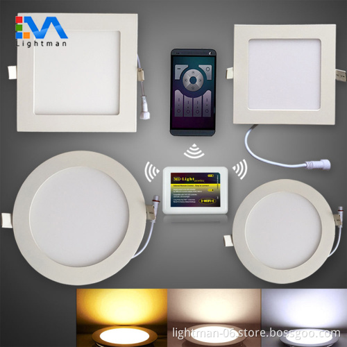 No Flicker 7W Square CCT LED Panel Downlight 85x85mm